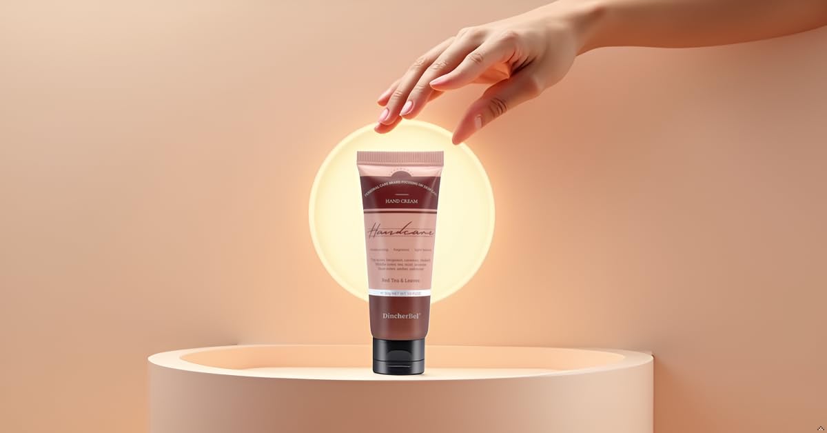 6 Pack Travel Size Hand Cream Set - 1 oz Moisturizing Lotion for Dry Cracked Hands, Red Tea & Leaves Scented Hand Lotion Gift for Women, Nurses, Teachers, Bridesmaids Gifts