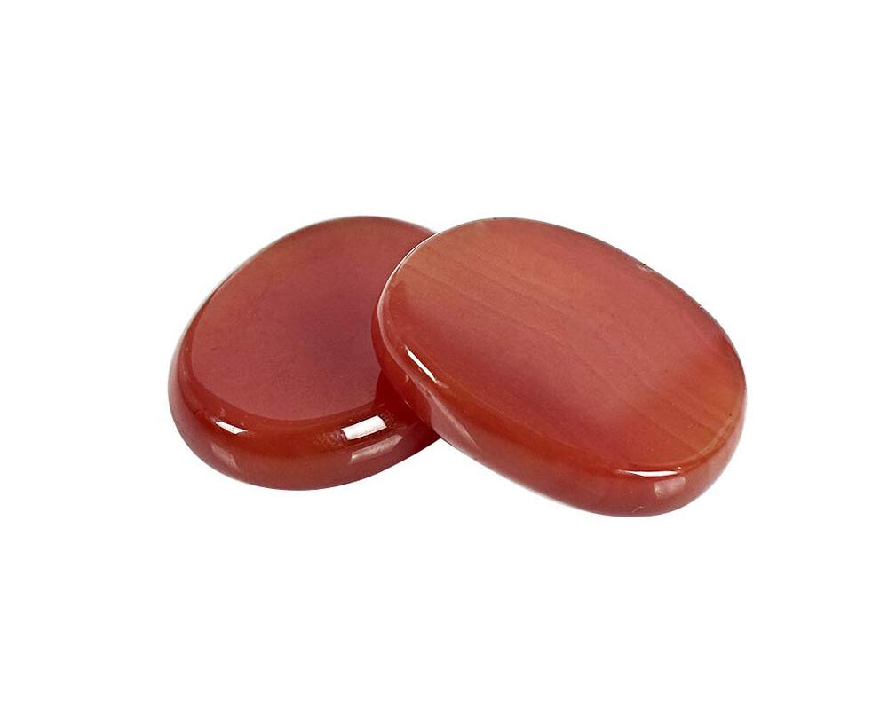 7 Pieces Natural Massage Stones Set for Professional or Home Spa, Smooth and Natural Massage Stones (Agate A)