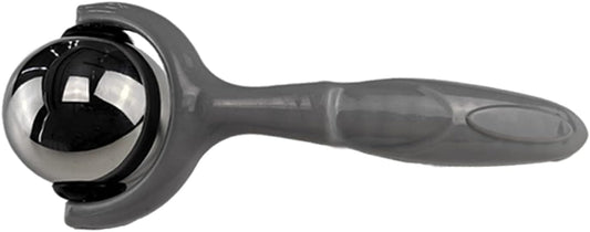 Roller Massage Ball - Ergonomic Handle Cold Warm Compression Temperature Keeper Stainless Steel Muscle Pain Relief Body Neck Shoulder Back Leg Calf Therapy Ice Heat Hot-Roller Stick