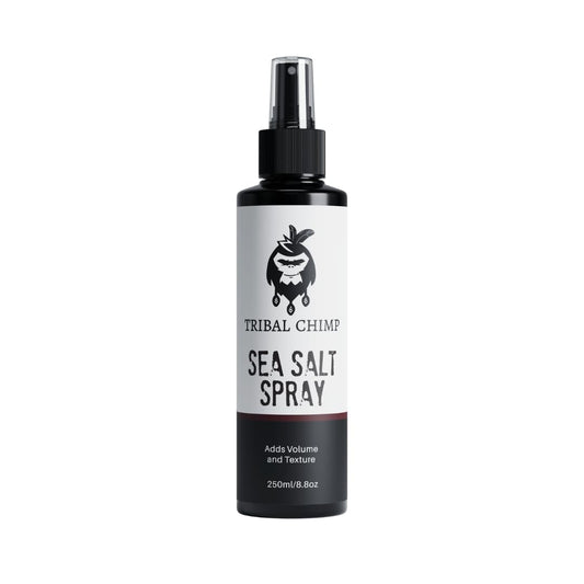 Tribal Chimp Sea Salt Spray for Men 250ml – Sea Salt Hair Spray for Volumizing, Thickening & Texturizing Hair of All Types – Strong Extra Hold, Natural, Non-Toxic & Alcohol Free Hairspray