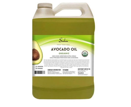 4 LBS/64 FL.OZ Certified Organic Unrefined Extra Virgin Raw Avocado Oil