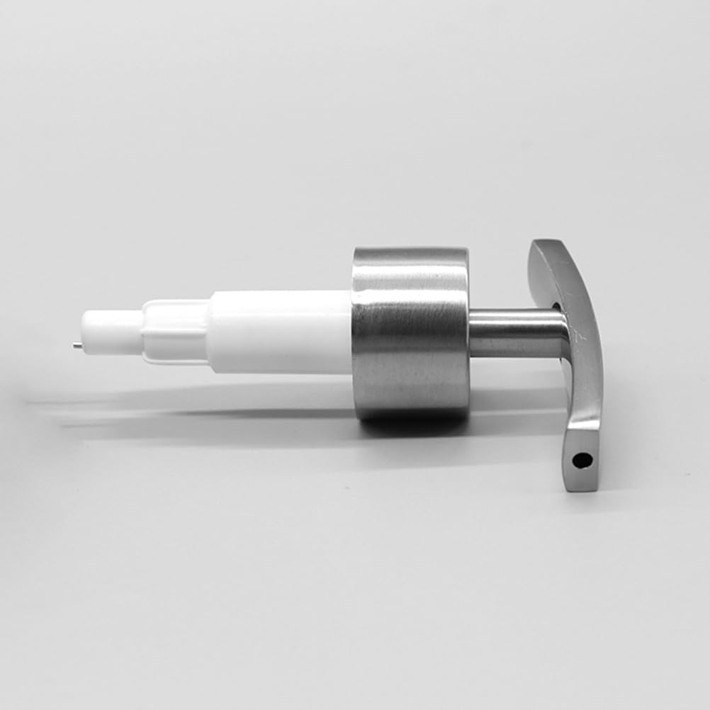 FRCOLOR Stainless Steel Soap Pump Soap Dispenser Pump Head Replacement Silver Pumps Kitchen Soap Dispenser Pump Replacement Lotion Pump Dispenser Shampoo Pump Replacement 2pcs