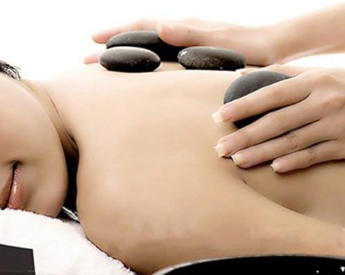 Zabrina 4 Pcs Personal Large Massage Stone Set Basalt Hot Rocks Stones, 2.75 in* 3.54 in