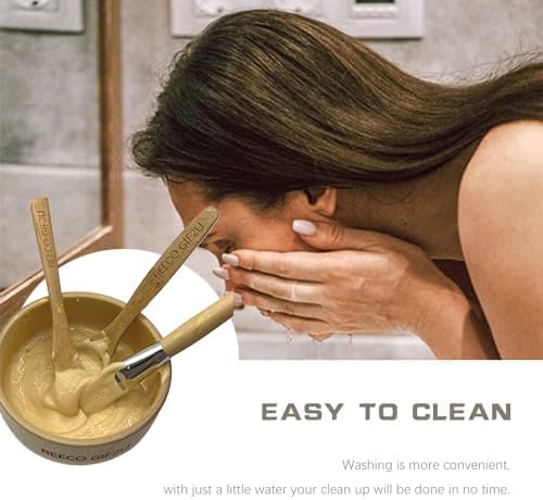 Face Mask Mixing Bowl Set Bamboo,4 Pack Diy Facial Tools For Skin Care,Facemask Mixing Tool Kit With Facial Mask Bowl,Spatula,Spoon,Brush Applicator,Facial Esthetician Supplies