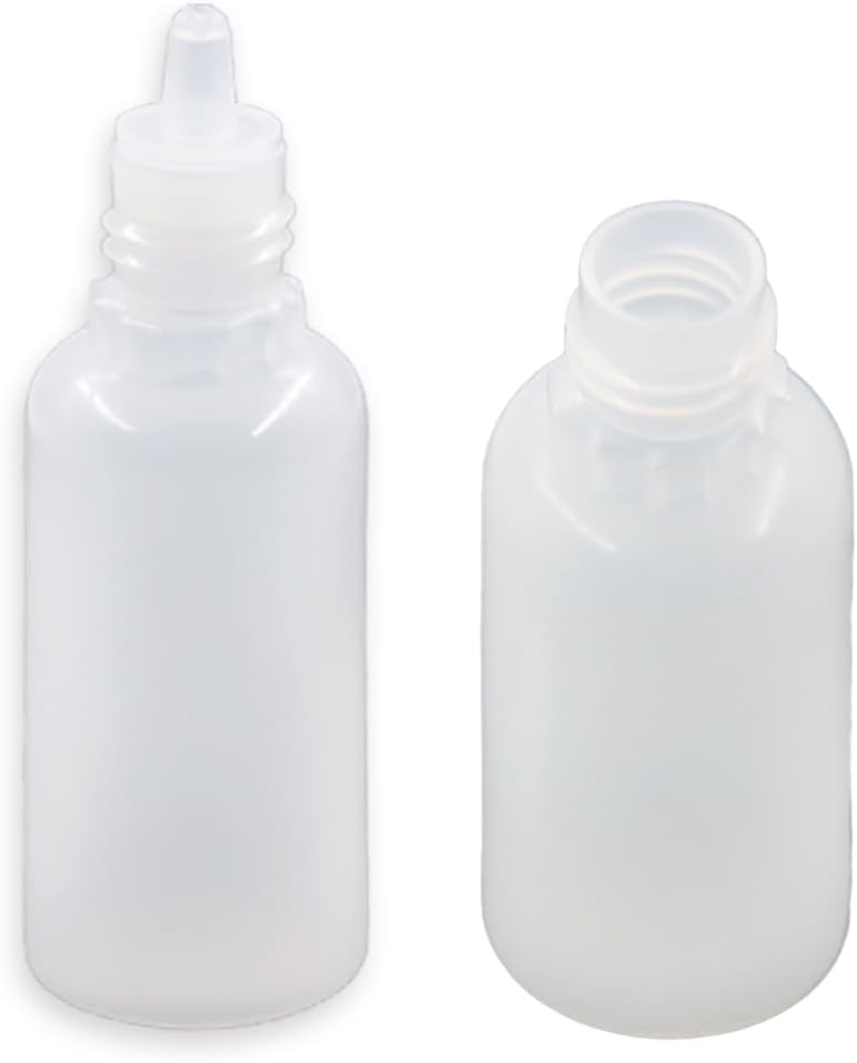 10 Pcs Dropper Bottles, 15ml/0.5 oz Empty Squeezable Small Mouth Dropper Bottle, Liquid Dropper Bottle with White Cap