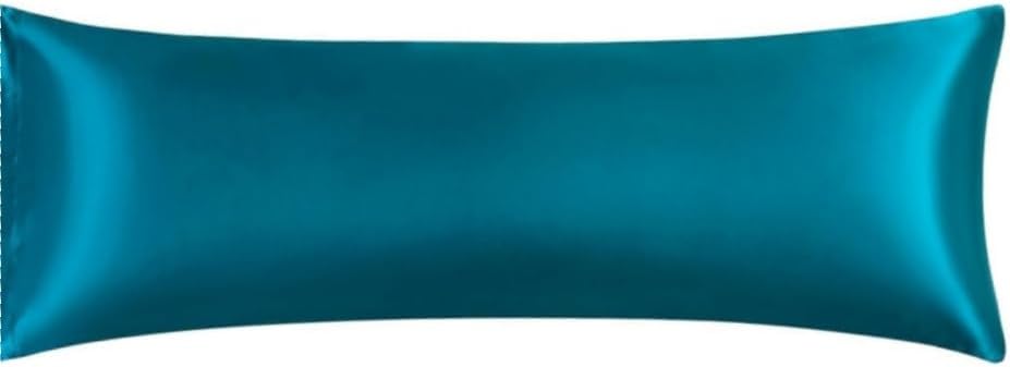 Juwenin Bedding,Super Soft and Luxury Silky Satin Pillowcase (Silky Satin Pillow Case for Hair) (Teal, Body)
