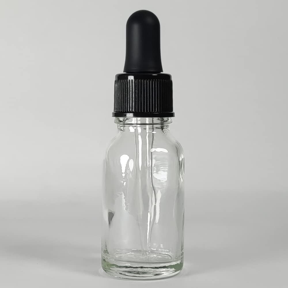 48Pack 15ml (1/2 oz) Glass Dropper Bottle. Essential Oil Bottle With Glass Eye Droppers. For Lab Bottles, Alcohol Bottles And Sterilize Water Bottles (Clear)