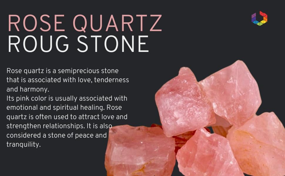 Rose Quartz Raw Crystals – Large 1.25-2.0” Natural Healing Stones for Love, Meditation, Chakra, Reiki, Crystal Grid, Energy Work, Tumbling, Wire Wrapping, and Spiritual Home Decor