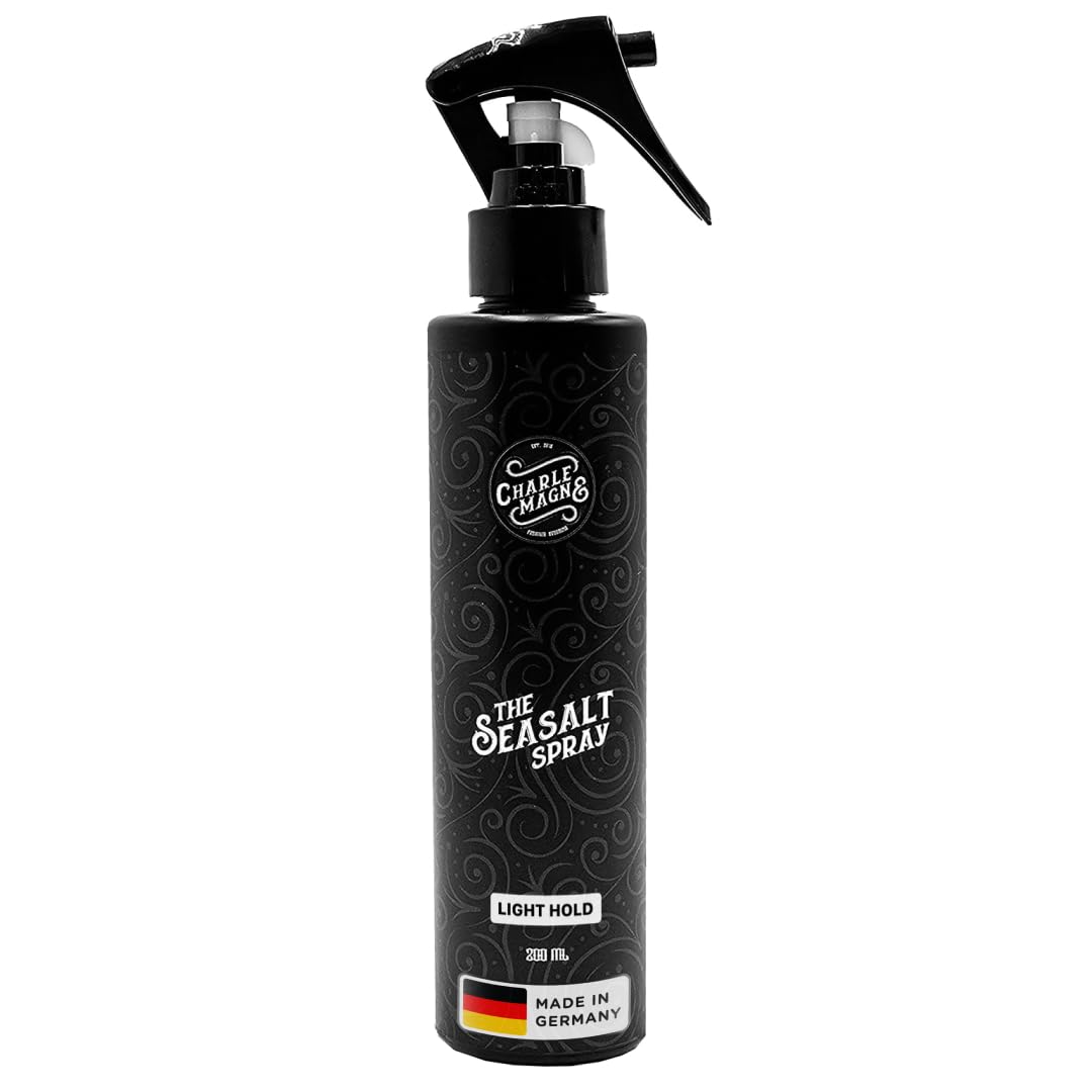 Sea Salt Spray for Men - Salt Water Texture & Volume Spray for Men’s Beach Waves & Curls with Heat Protection 200 ml - Made in Germany (6.76 Fl Oz, Light Hold (Pack of 1))