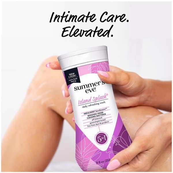 Summer's Eve Island Splash Refreshing Daily Feminine Wash, Removes Odor, pH balanced, 9 fl oz. (Pack of 10)