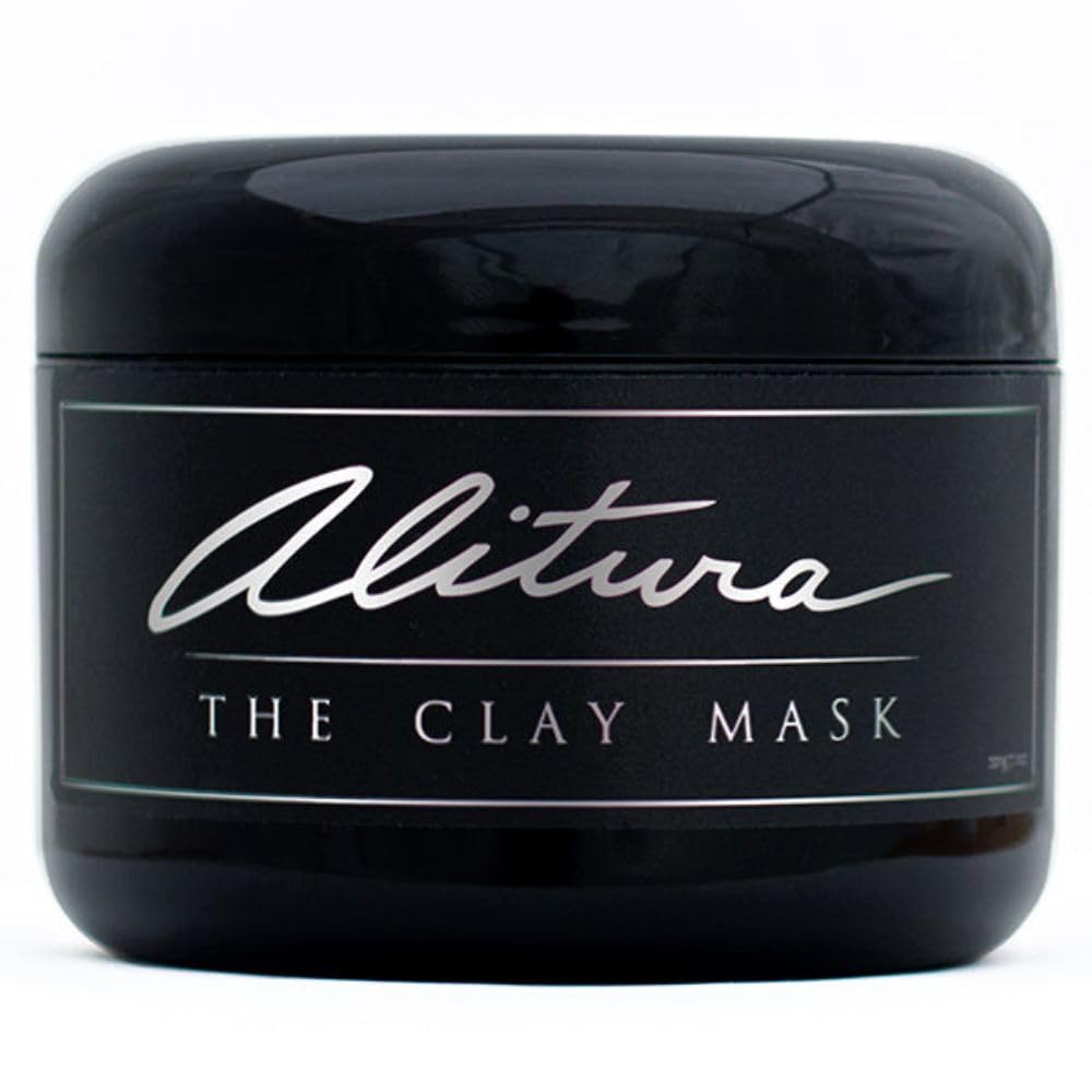 Alitura Clay Face Mask – Exfoliating, Hydrating & Anti-Aging Facial Mask with Vitamin C & Pearl Powder – Pore Cleansing Face Mask for Acne, Blackheads & Glowing Skin – 7.1 oz