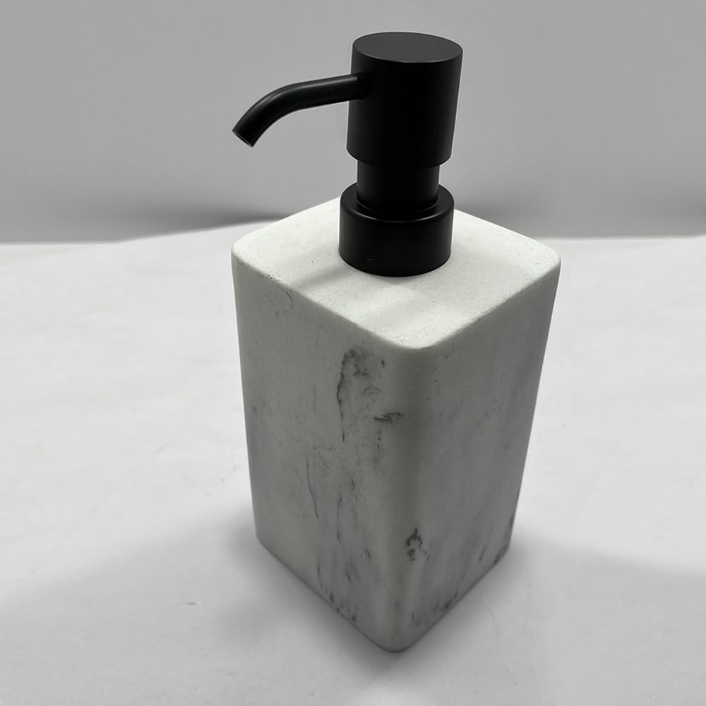 Soap Pump Replacement, Hand Soap Dispensers Pump for Bathroom, Replacement for Round 1.1in (28 mm) Neck Bottles,Rust Proof&Leak Proof for Soap Lotion Bottle Upcycling (Matte Black, 2 Pack)