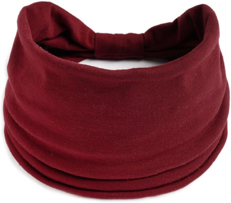 K-Elewon 3 Pack Women Wide Elastic Head Wrap Headband Sports yoga Hair Band