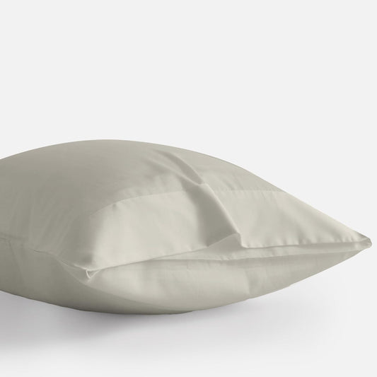 DOZ by SIJO Pillowcase Set, 100% Viscose derived from Organically Grown Bamboo, Buttery Soft, Silky, Breathable, Cooling, Oeko-TEX, High GSM, 2-Pack, Envelope Closure (Queen, Fog)