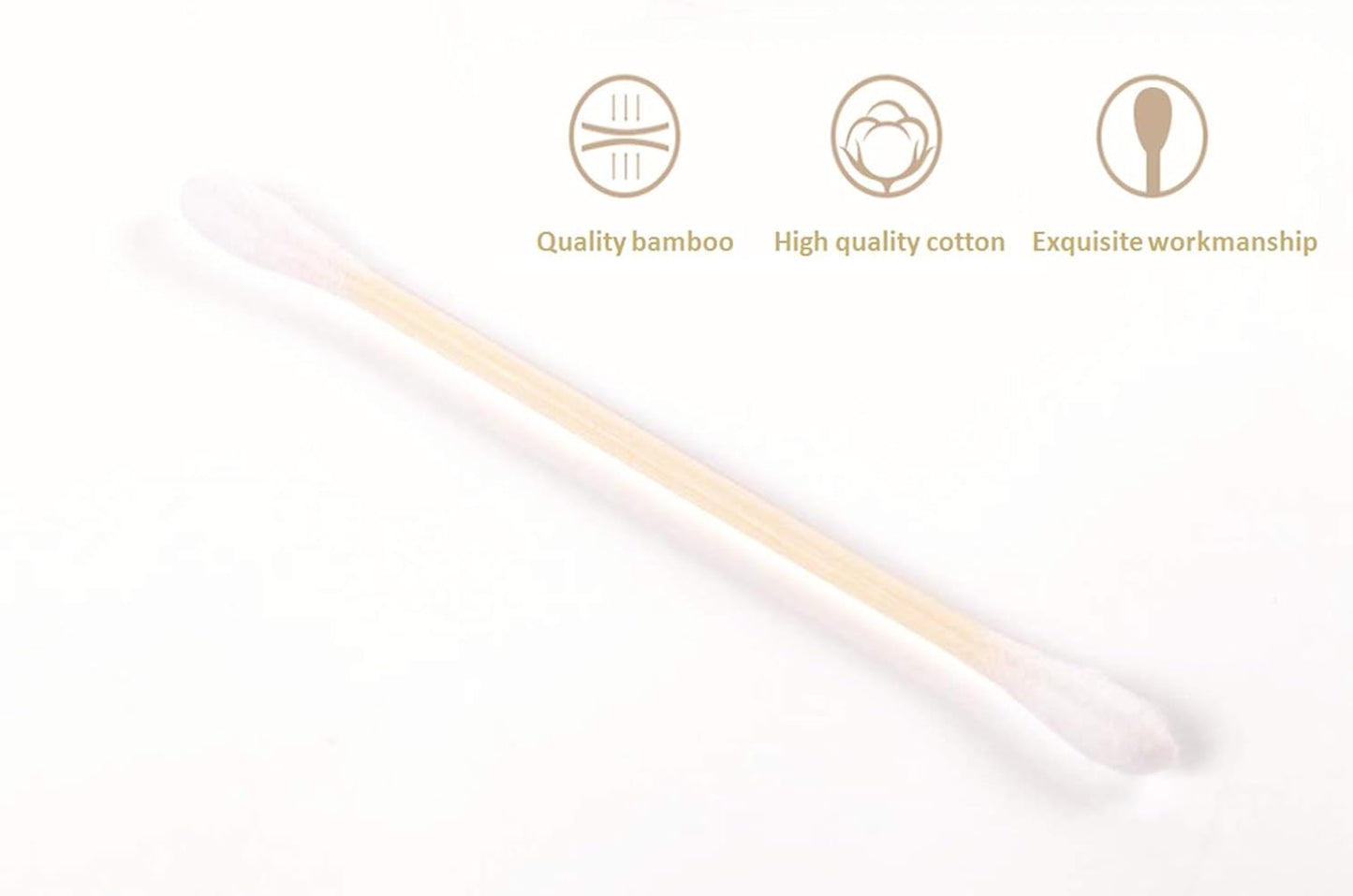 900pcs Bamboo Cotton Swabs, Biodegradable Wooden Cotton Buds