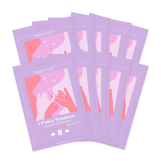 FACETORY K Beauty Face Mask Skin Care – Radiance & Hydration Sheet Mask for Radiant Skin (10 Pack) | Bachelorette Favors & Girls Night Must-Have