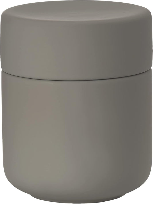 Zone Denmark Ume Taupe Cosmetic Jar - Elegant and Functional Storage Solution for Your Beauty Essentials, Infusing Scandinavian Design into Your Vanity Space - Beige (Taupe)