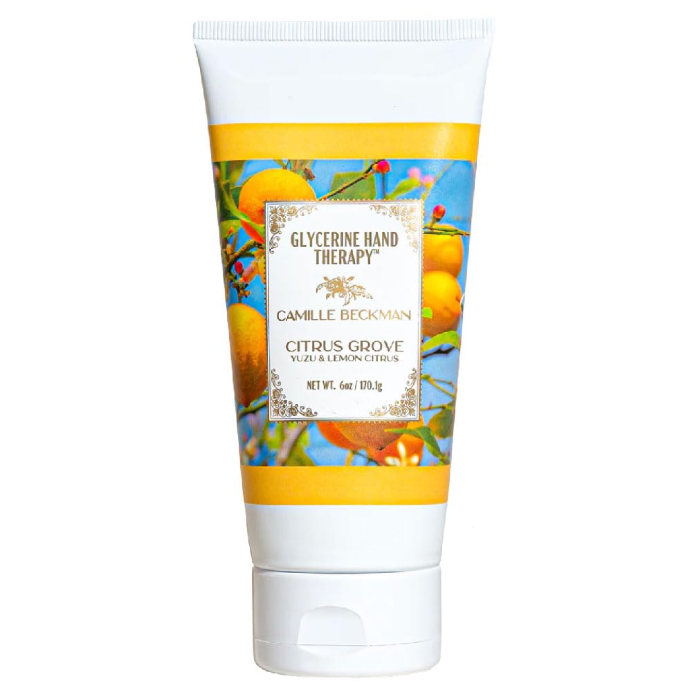 Camille Beckman Glycerine Hand Therapy Cream, Citrus Grove, 6 Ounce