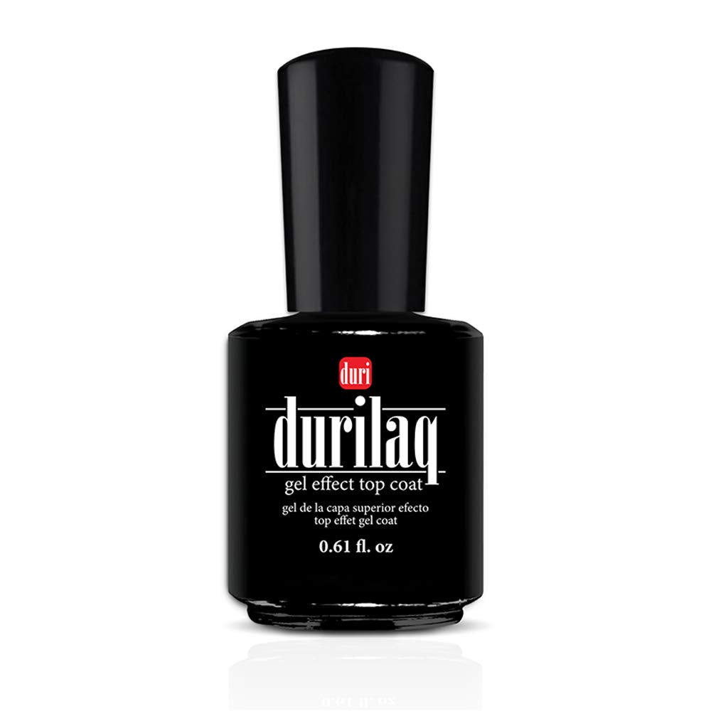 duri Nail Polish, Durilaq Gel Effect Top Coat, Glossy, Fast Drying and Long Lasting Gel Like Look, 0.61 Fl Oz Cosmetics