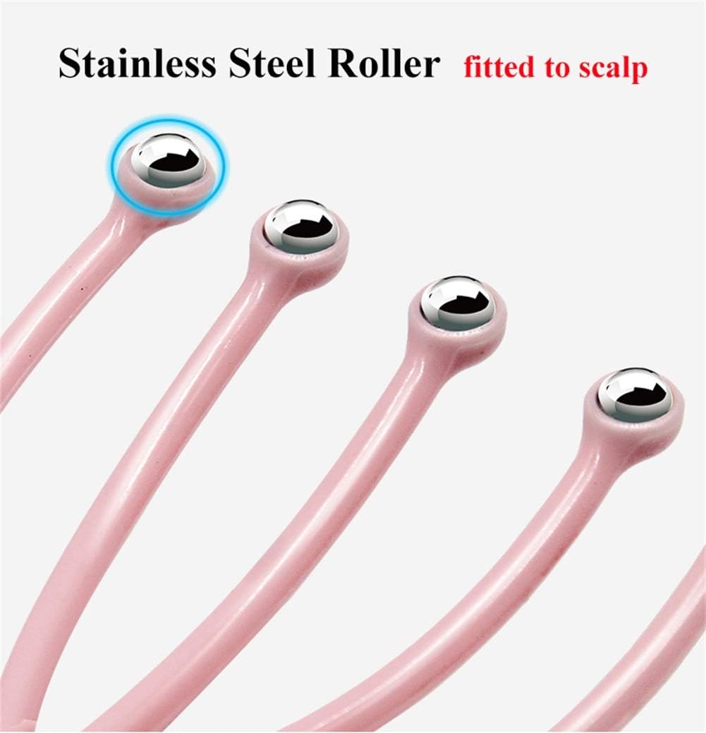 Angzhili Head Massager,Protable Hand Held SPA Scalp Massager for Stress Relax,Gentle Massage Comb Massager,Comfortable Handheld Claw Scalp Massager (Green)