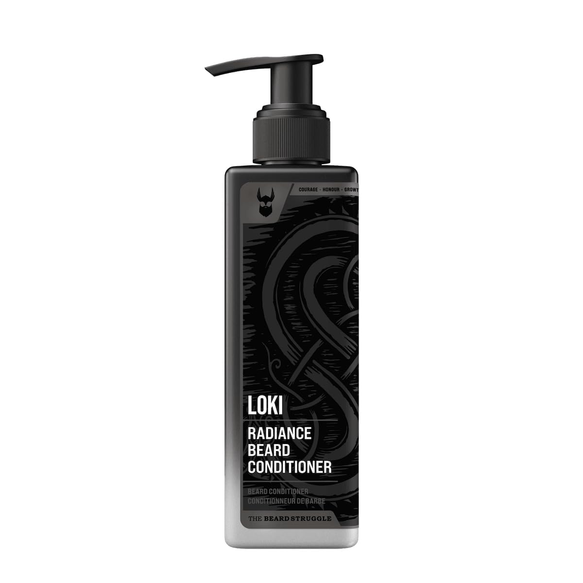 The Beard Struggle Radiance Beard Wash - Platinum Collection, Loki Unscented - Deep Clean & Hydrated Beard Care - Viking Beard Shampoo for Men (8 Fl oz)