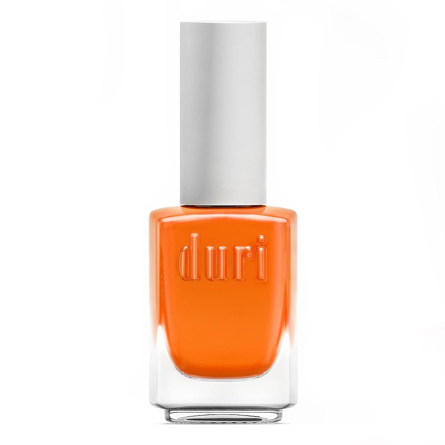 duri Nail Polish, 726 South Beach Fun, Bright Orange, Full Coverage, Glossy Finish, Fast Drying Manicure, Lasting, 0.45 Fl Oz