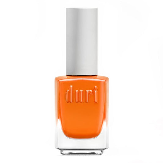 duri Nail Polish, 726 South Beach Fun, Bright Orange, Full Coverage, Glossy Finish, Fast Drying Manicure, Lasting, 0.45 Fl Oz