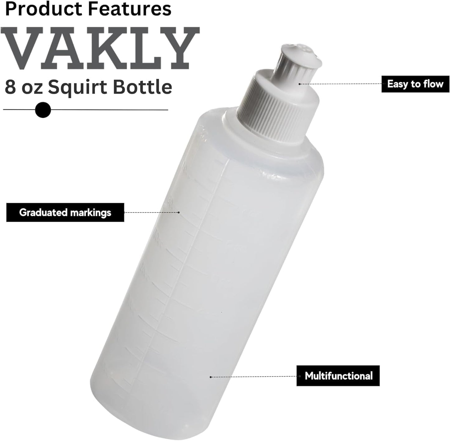 Vakly Perineal Squirt Bottle, Postpartum Lavette Irrigation Peri Wash Bottle, Refillable Cleansing Bottles for New Moms, Hemorrhoids or Bidet Use (10)