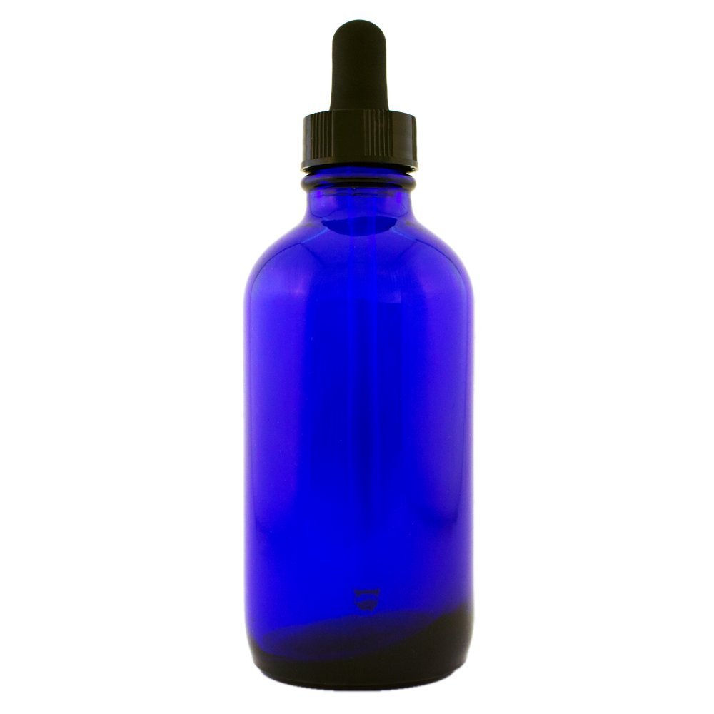 GreenHealth 4 fl oz Cobalt Blue Glass Bottle with Glass Dropper – Refillable, UV-Resistant, Leak-Proof – Ideal for Essential Oils, Aromatherapy, DIY Blends, Perfumes, and More (Single)