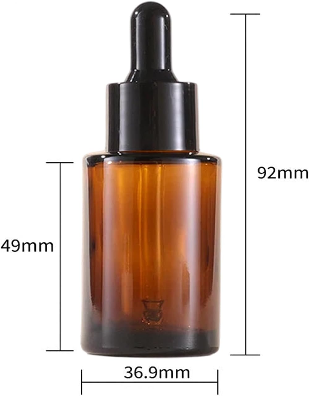 12 Pack 1 oz Amber Glass Dropper Bottle Essential Oils Bottle with Glass Eye Droppers,for Serum Essence Oil,Perfumes,Liquids (Amber, 1oz)