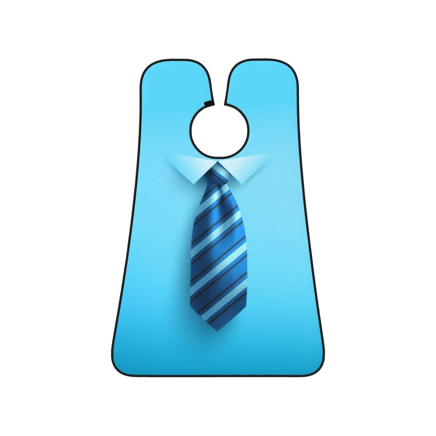 Blue Tie Beard Bib Apron, Beard Hair Catcher For Men Shaving, Waterproof With Suction Cups
