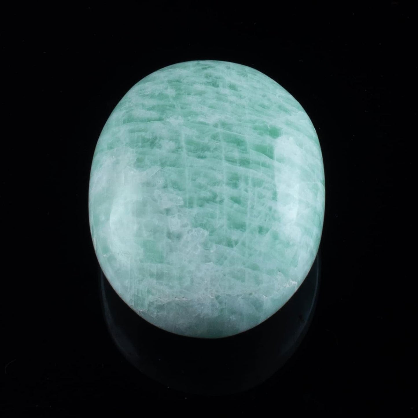 Crocon 50mm Amazonite Large Palm Stone 900+ Carats Pocket Worry Stones for Natural Chakra Balancing Reiki Healing Stones and Crystal Healing Spa Energy Crystals Gifts for Women