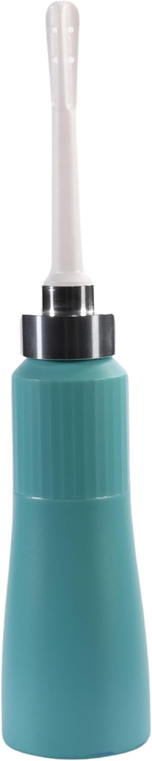 Natural Vaginal Douche Bottle - Vaginal Douche for Women, Free of PVC & Phthalates & BPAs, Compatible with DMSO / MMS, 12 FL Oz, Teal Blue