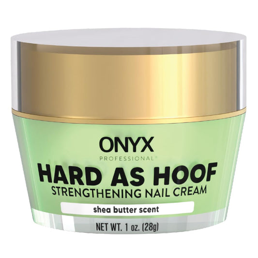 Onyx Professional Hard as Hoof Nail Strengthening Cream, Shea Butter Scent - Nail Growth & Conditioning Cuticle Cream Stops Splits, Chips, Cracks & Strengthens Nails, 1 oz