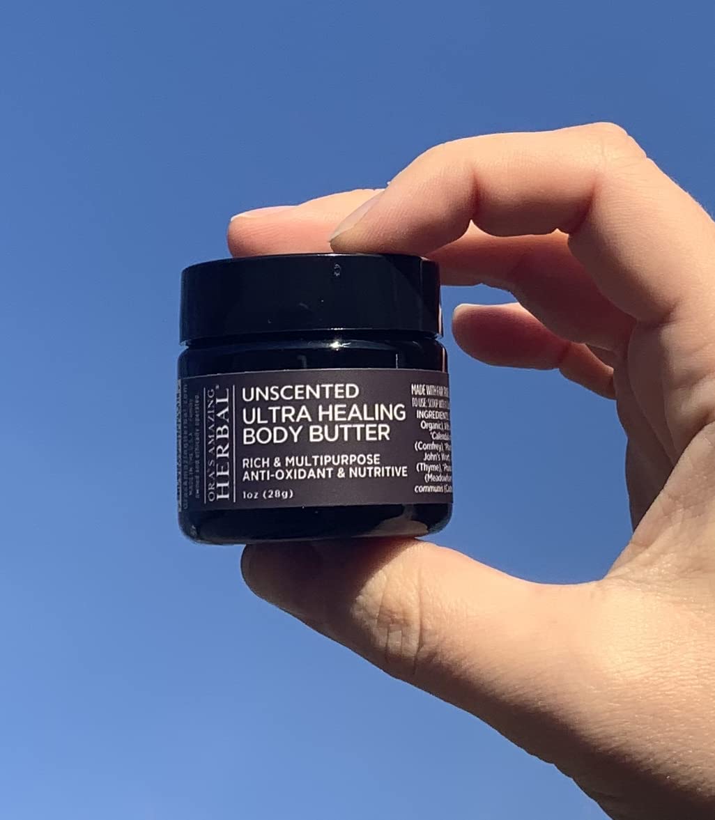 Ultra Healing Fragrance Free Body Butter Intensive Repair For Dry Sensitive Skin Diy Essential Oil Carrier, Unscented Organic Fair Trade Shea Butter Vegan