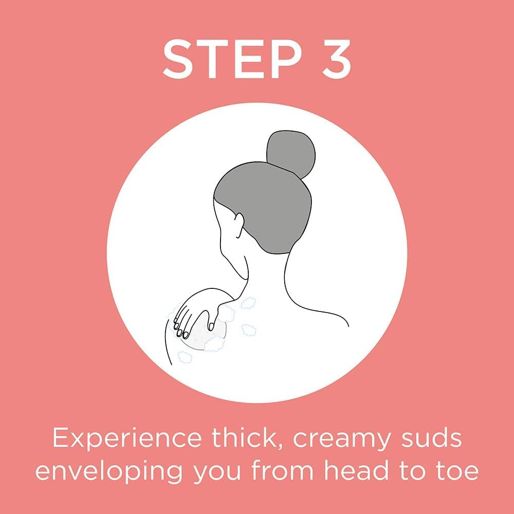 Spongelle Bulgarian Rose Wild Flower Buffer Body Scrubber | Bath & Shower Loofah for Women | Exfoliator with Body Wash Infused Sponge | 14+ uses