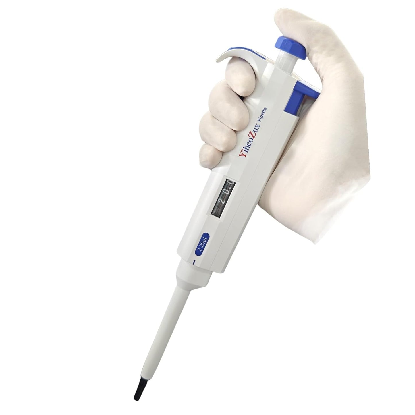 𝟮-𝟮𝟬 𝘂𝗹 High Precision Pipettor Single Channel 𝗠𝗮𝗻𝘂𝗮𝗹 𝗔𝗱𝗷𝘂𝘀𝘁𝗮𝗯𝗹𝗲 Variable Volume Laboratory Lab Micro Pipette