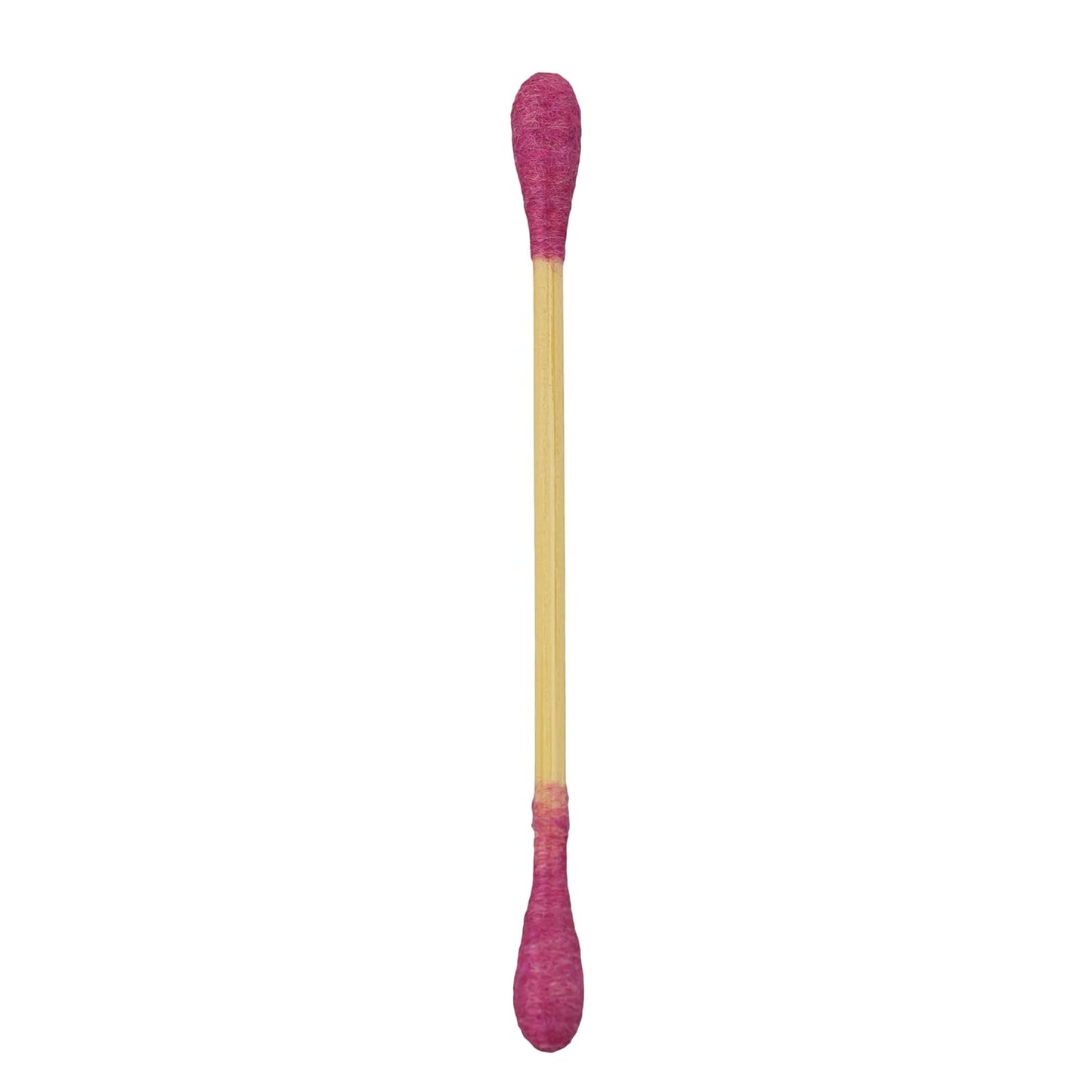RS ESSENTIAL'S BY LV: Aesthetic Cotton Swabs Sticks Ear Swabs Bamboo swabs 200 Count Cotton Buds In 5 Colorful Colors (Hot Pink)