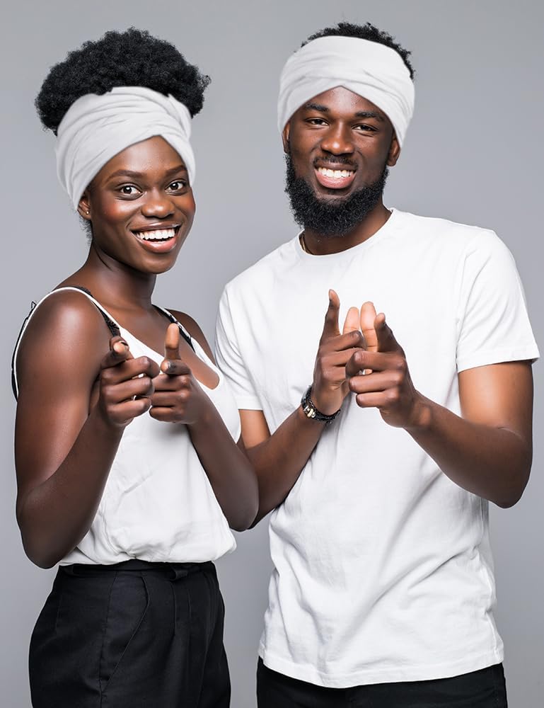 Satin Lined Open Turban Headband Mens Sweatband Sports Headband for Running,Cycling,Basketball,Yoga,Fitness Workout Stretchy Unisex Hairband