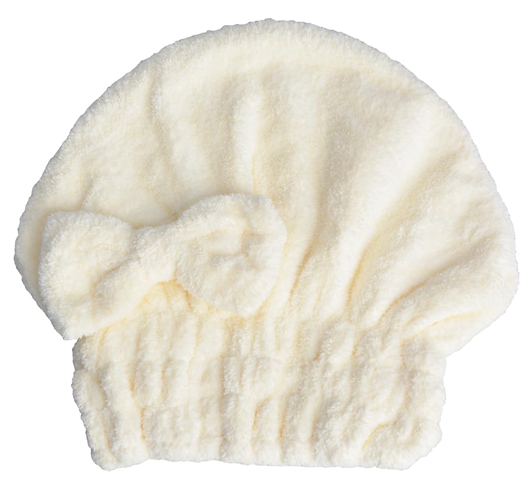 Microfiber Hair Drying Towels Head wrap with Bow-Knot Shower Cap Hair Turban hairWrap Bath Cap for Curly Long & Wet Hair Gift for Women 2pack