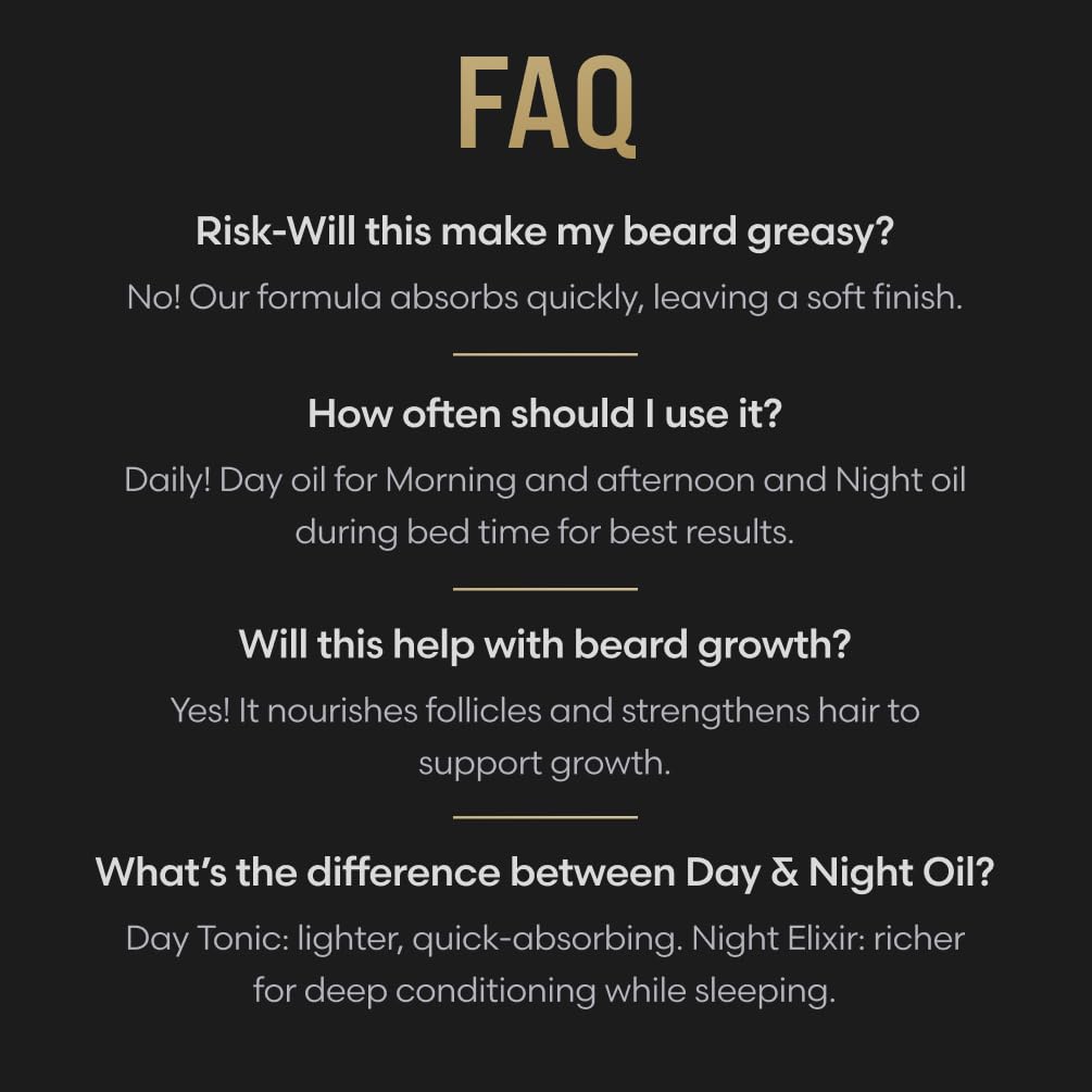 The Beard Struggle - Day Liquid Tonic Beard Oil - Silver Collection (Alfheim's Forests) - Beard Oil for Men - Moisturize, Softens Hair, Reduces Itch - Day Time Beard Growth Oil (1 Fl oz)