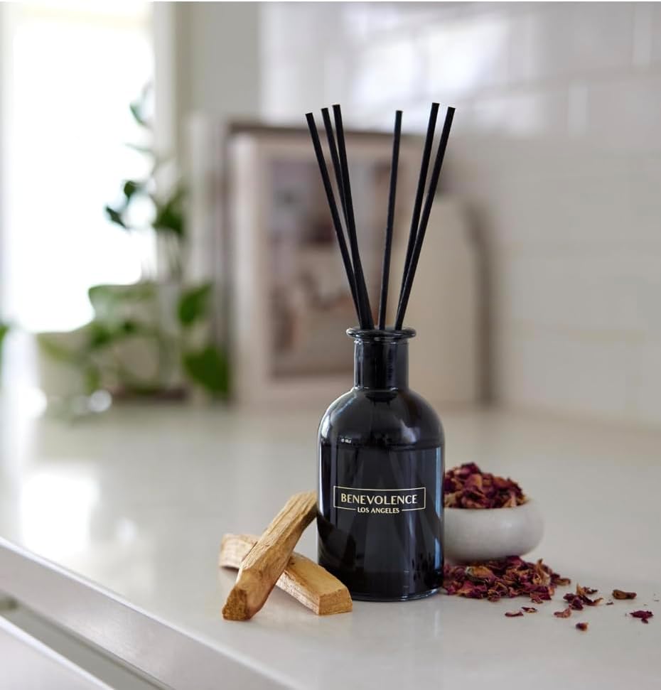 Benevolence LA Reed Diffuser Sticks - 3 Pack of 7 Natural Rattan Sticks per Pouch – Home Fragrance Refill, Eco-Friendly Reed Replacement for Essential Oil Diffusers