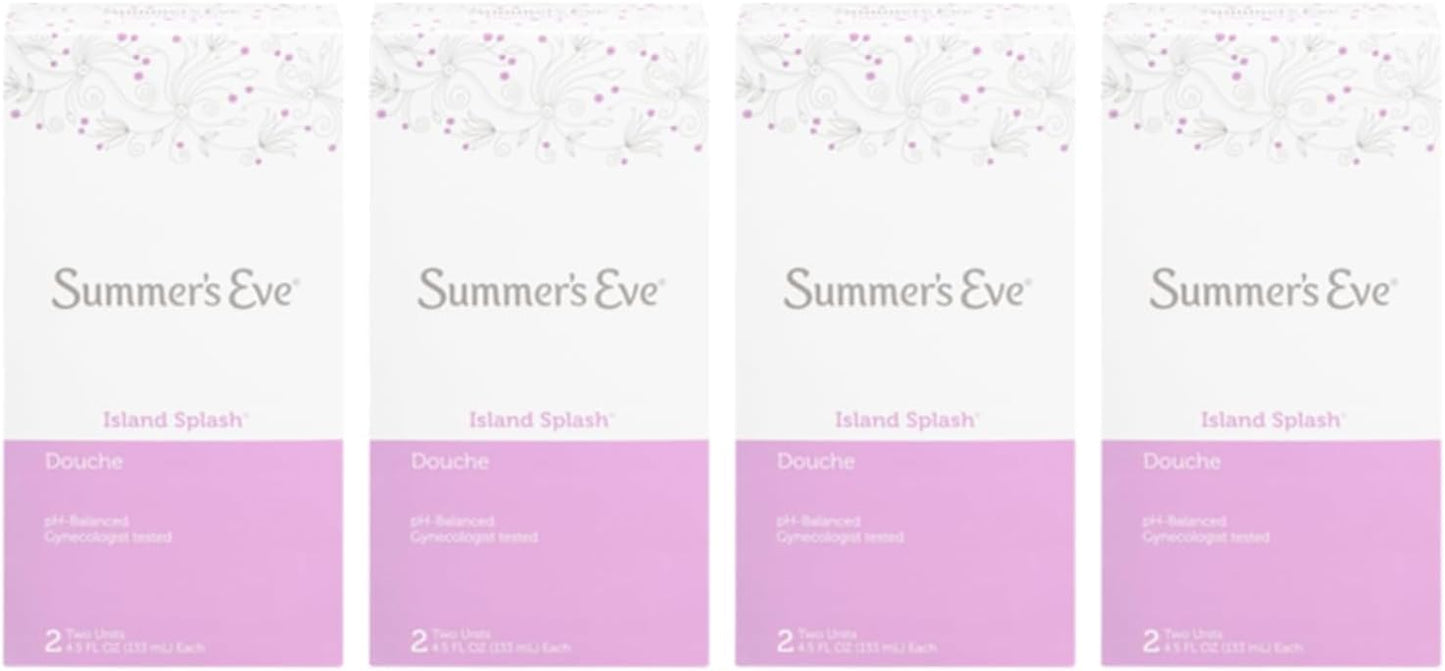 Summers Eve Douche Twin 4.5 Fl Oz Island Splash (Pack of 4)