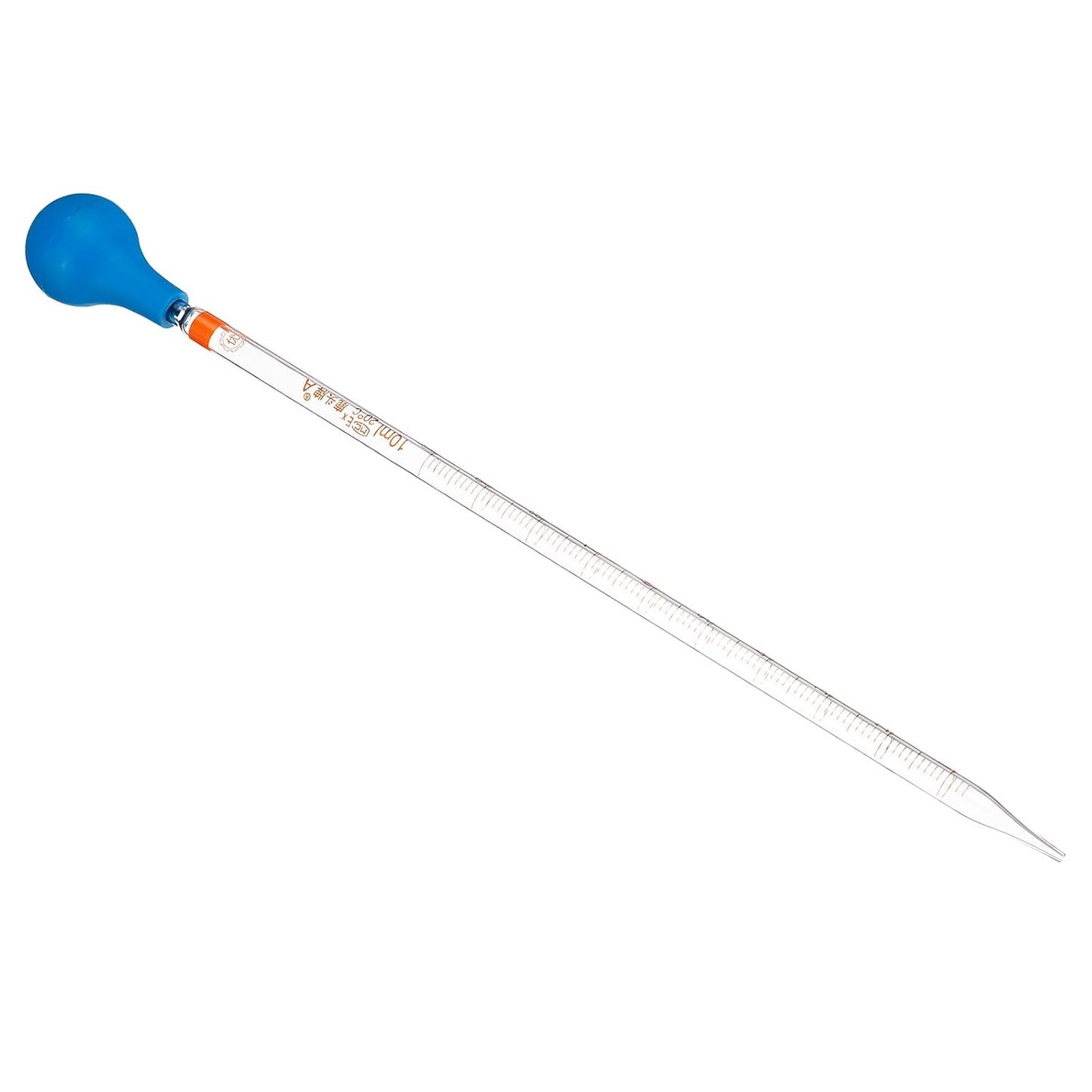 PATIKIL Graduated Dropper Pipettes Kit, 10ml Borosilicate Glass Pipette with Rubber Cap for Transfer Liquid for Lab, Chemistry, Clear