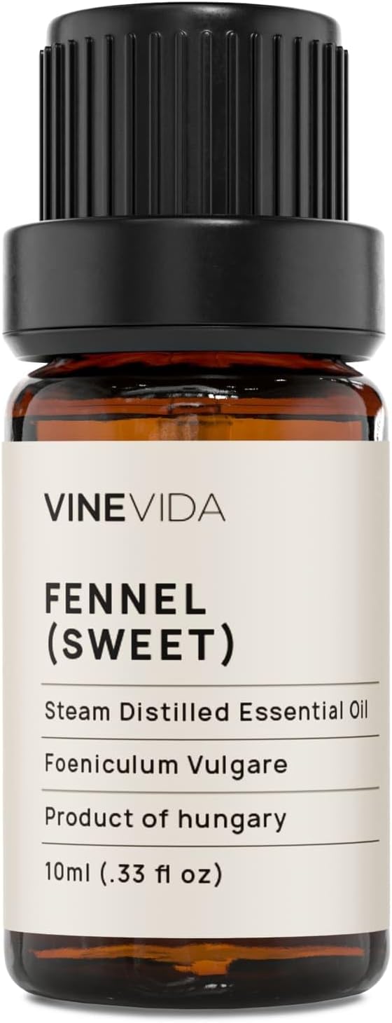 VINEVIDA Fennel Essential Oil - Undiluted, 10 mL - DIY Candle Scents, Safe for Soap Making