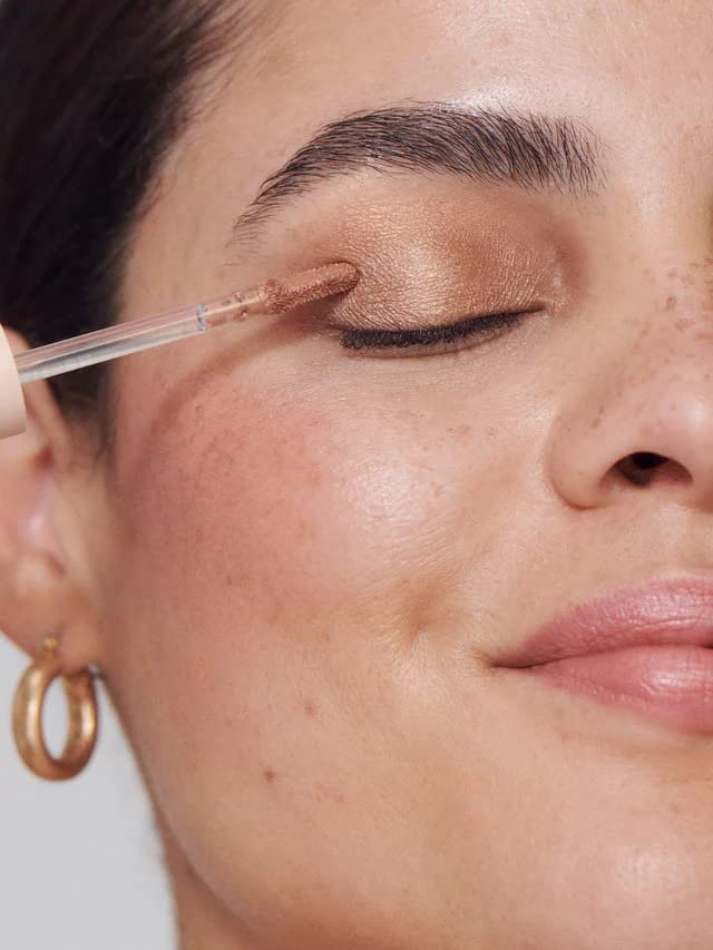 ILIA - Chromatic Liquid Powder Eye Tint | Cream-to-Powder Eyeshadow, Smudge-Resistant, Quick-Dry, Weightless, Water-Based | Non-Toxic, Vegan, Cruelty-Free, Clean Makeup (Burnish, 0.12 fl oz | 3.5 ml)