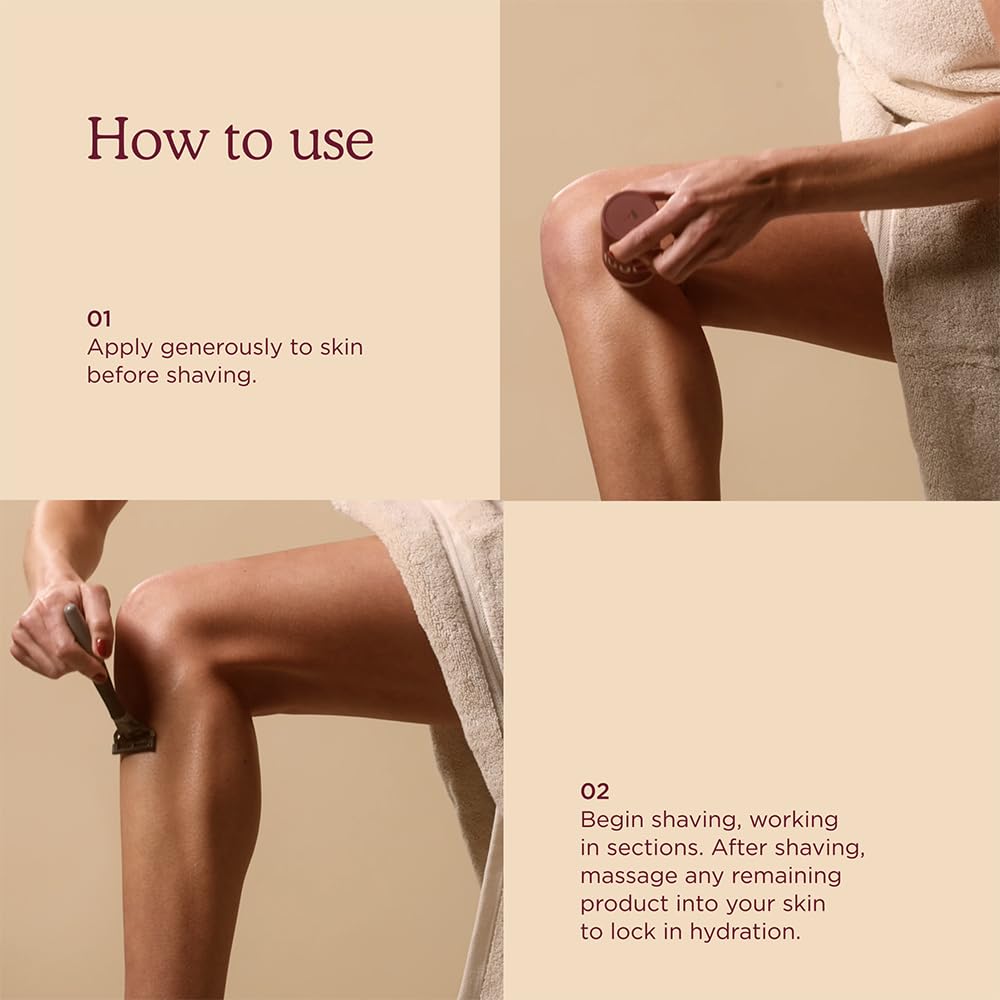 HANNI Shave Pillow, Shaving Gel for Women and Men, Hair Removal Products for Pubic, Body Hair or Legs, In-Shower/Waterless Razor, Travel Friendly Skin Care Moisturizer, Women's Grooming, 3 oz