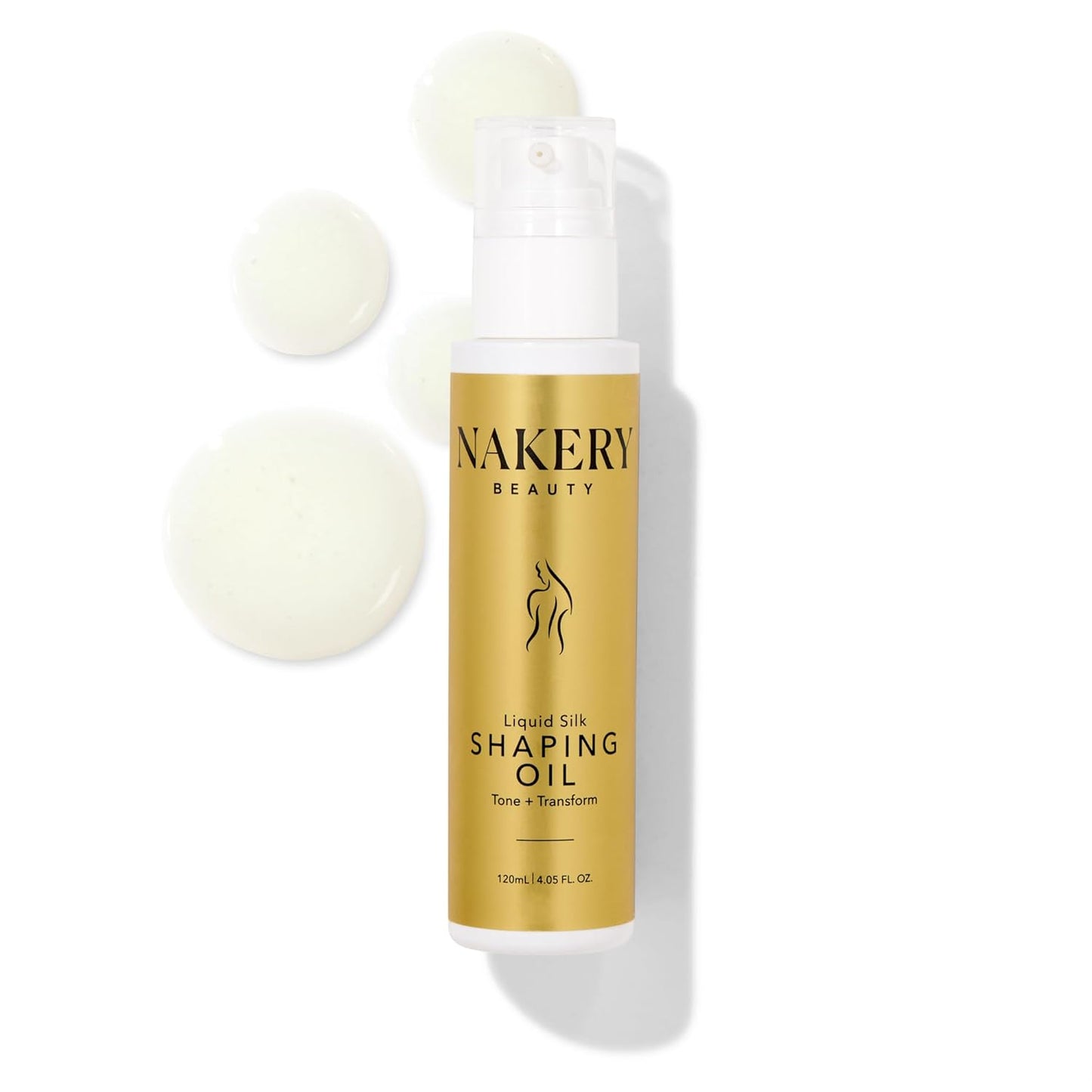 Nakery Liquid Silk Shaping Body Oil - Skin Firming & Tightening Body Oil - Wrinkle & Stretch Mark Oil - Skin Therapy Oil for Cellulite Loose & Aging Skin - Moisturizing Body Oil for Dry & Ashy Skin