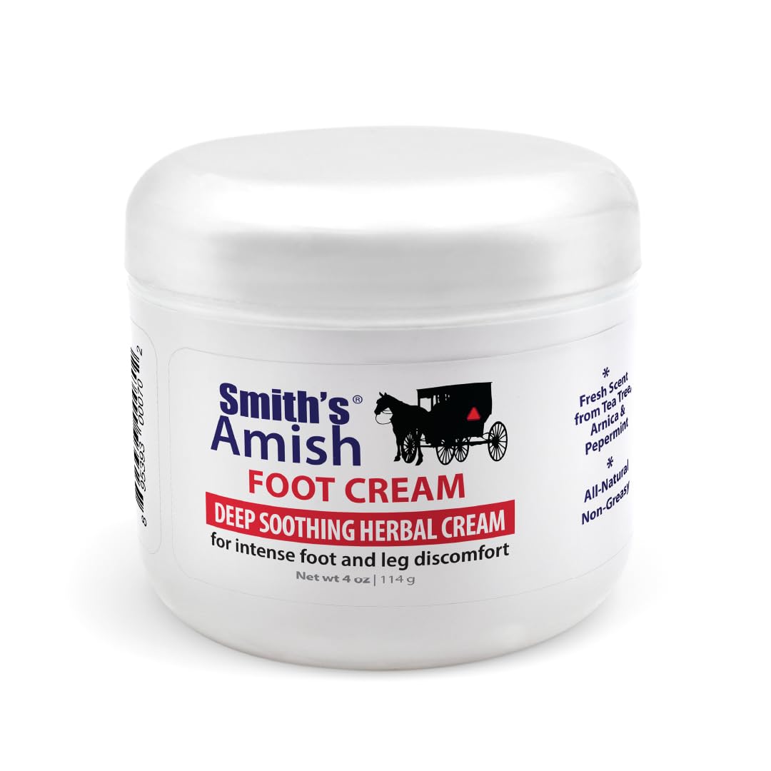 Smith's Amish Foot Cream Deep Soothing, Calming to Feet and Legs 3 Pack