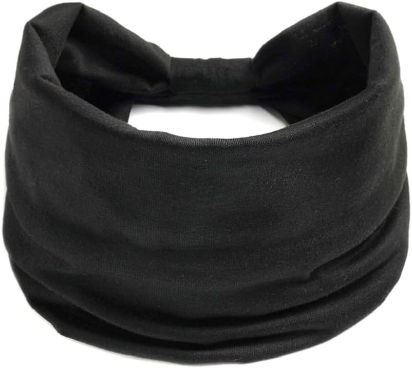 K-Elewon 3 Pack Women Wide Elastic Head Wrap Headband Sports yoga Hair Band